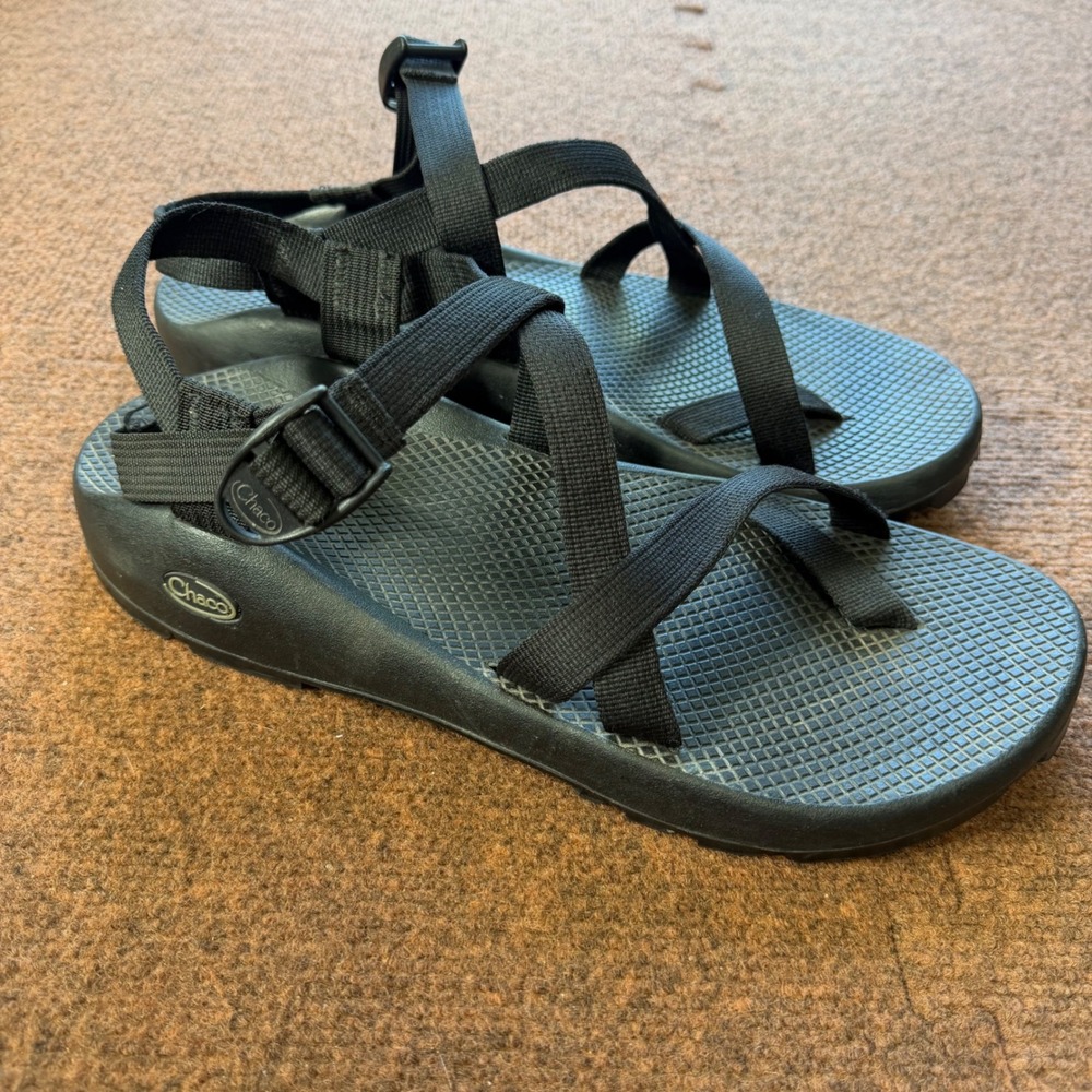 Chaco Z2 Classic Mens Sandals Black Toe Loop Hiking Water Shoes Vibram Size 13